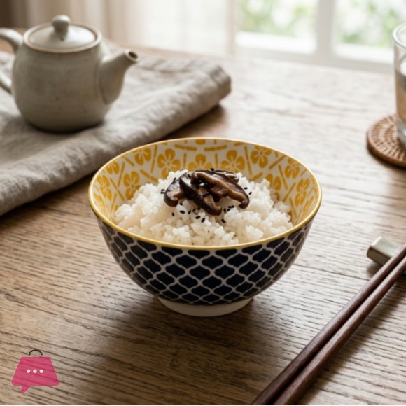 Danny Home Bohemian Ceramic Dessert Bowl 4.5Inch
