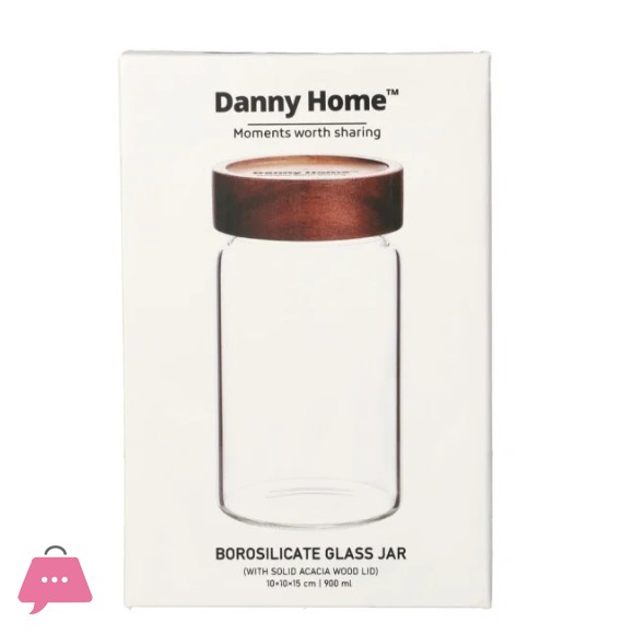 Danny Home Borosilicate Sealed Glass Jar 900ml