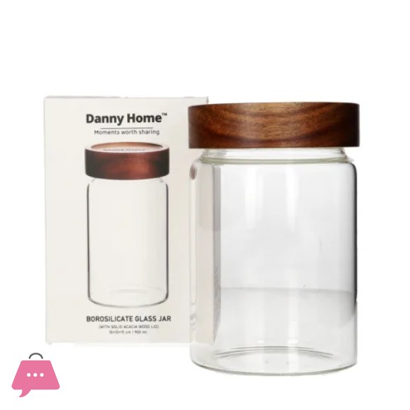 Danny Home Borosilicate Sealed Glass Jar 900ml
