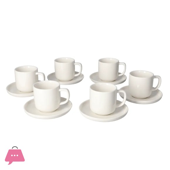 Danny Home Cappuccino Cup & Saucer 12pcs - 100ml