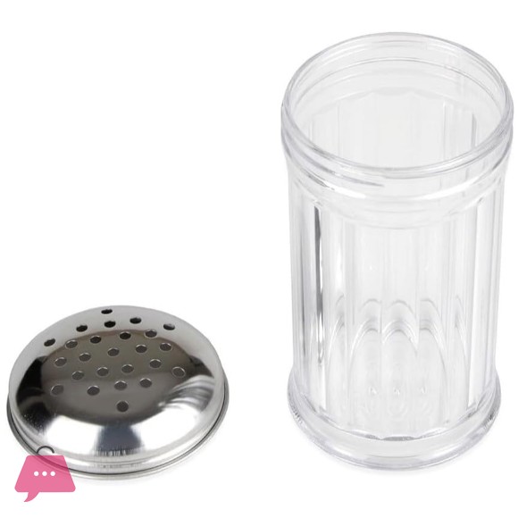 Danny Home Caster Salt Pepper Shaker Bottle with Stainless Steel Lid - 330ml