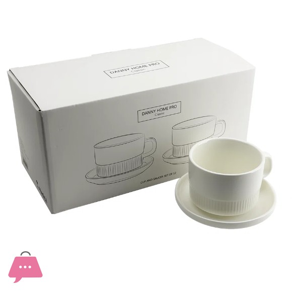 Danny Home Cup & Saucer Set of 6 250ml