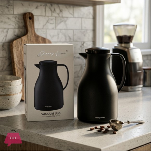 Danny Home Double Wall Glass Vacuum Thermos 1.0L
