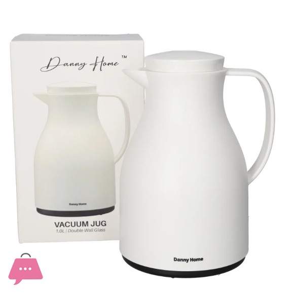 Danny Home Double Wall Glass Vacuum Thermos 1.0L