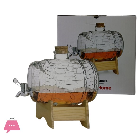 Danny Home Glass Barrell Beverage Dispenser 2 Liters