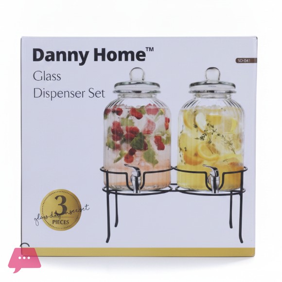 Danny Home Glass Dispenser Beverage Dispenser 5Liter