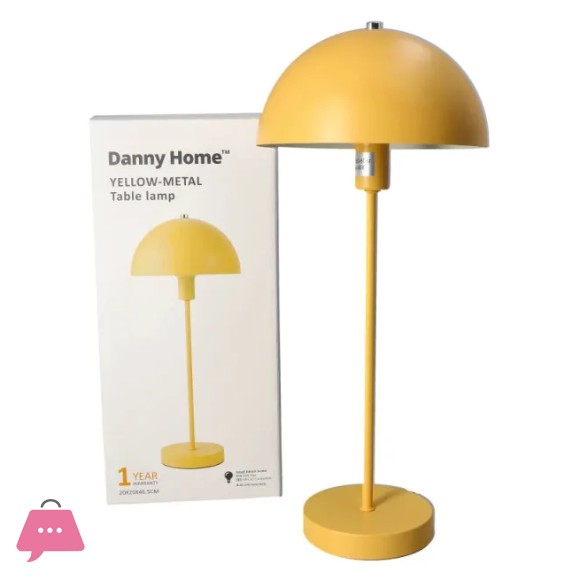 Danny Home Yellow Metal Table Lamp 46.5cm