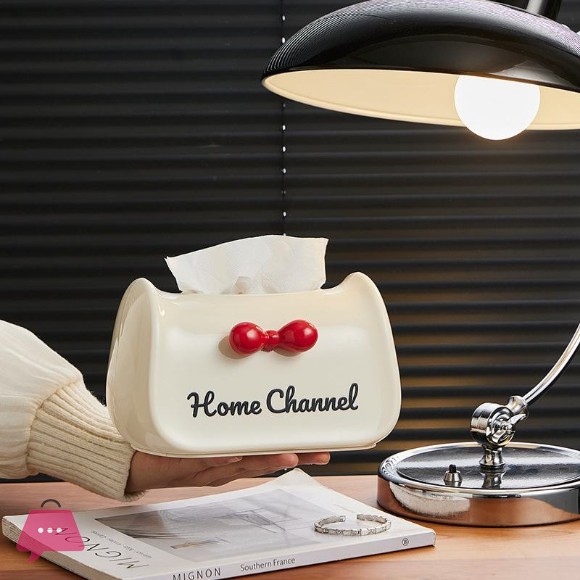 Desktop Tissue Holder Plastic Napkin Storage Box