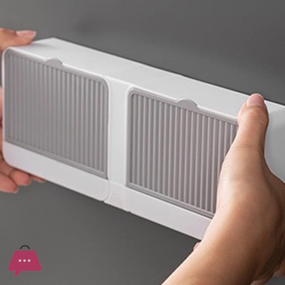 Double Dust-Proof Soap Holder for Shower Wall Mounted Bar Soap Dish