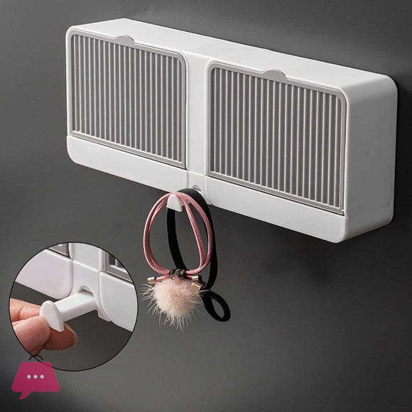 Double Dust-Proof Soap Holder for Shower Wall Mounted Bar Soap Dish