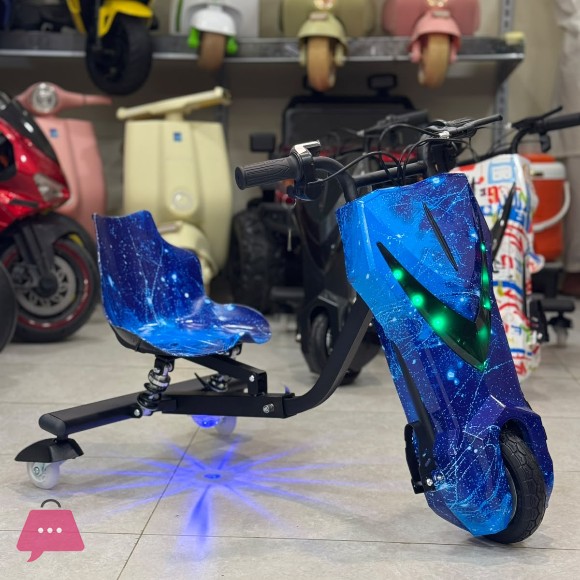 Drifter Bike 3 Wheel Kids Electric Drifting Trike Scooter - 36V High-Speed 360-Degree Drift Car with Bluetooth Double Suspensions
