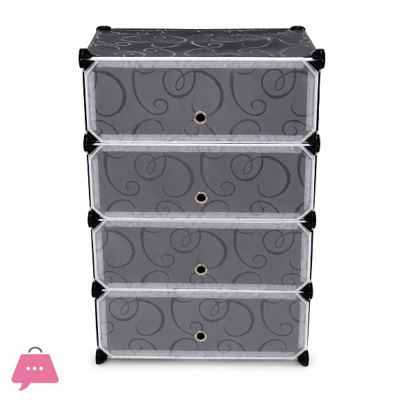 Dust Proof Multi-layer Simple Assembly Shoe Cabinet Plastic Cube Shoe Rack