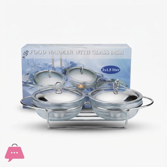 Food Warmer with Glass Dish 2 x 1.5 Liter K550