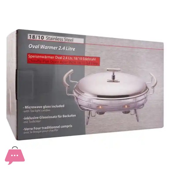Food Warmer With Glass Dish 2.4 Liters KC01