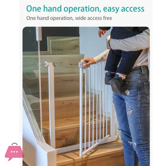 Homesworld Baby Child Safety Security Gate Stair Barrier - HD-002