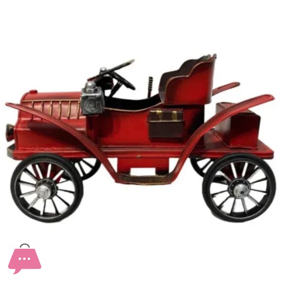 Luxury Home Table Decor Vintage Blue Metal Car