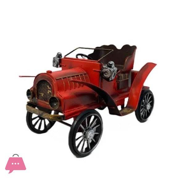 Luxury Home Table Decor Vintage Blue Metal Car