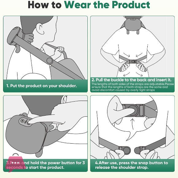 Neck Massager, Electric Neck and Back Massager with Heat, Simulated Human Hand Design