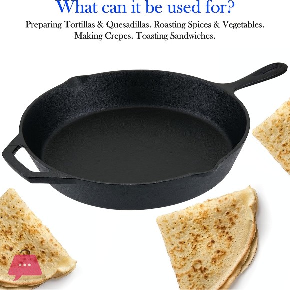 Pre-seasoned Cast Iron Skillet Pan