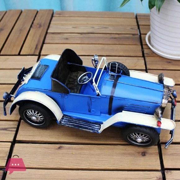 Retro Iron Classic Old Car Models Handmade Home Desk Tin Car Decoration