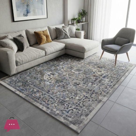 Vintage Distressed Oriental Area Rug 5x8 Feet