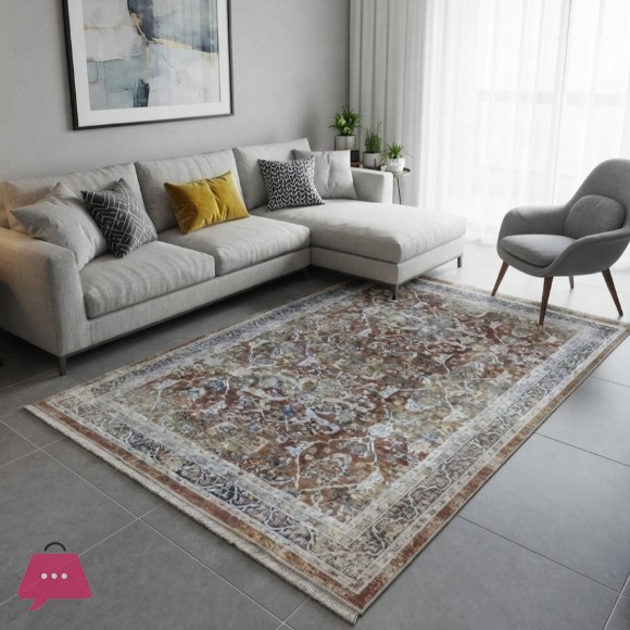 Vintage Distressed Oriental Area Rug 5x8 Feet