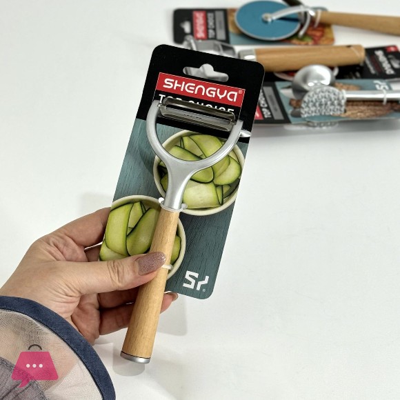 SHENGYA Premium Wooden Handle Peeler