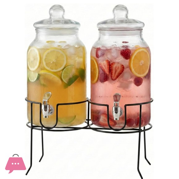 Danny Home Glass Dispenser Beverage Dispenser 5Liter