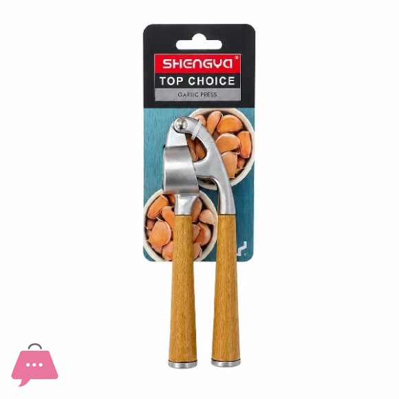 Shengya Garlic Press with Wooden Handle