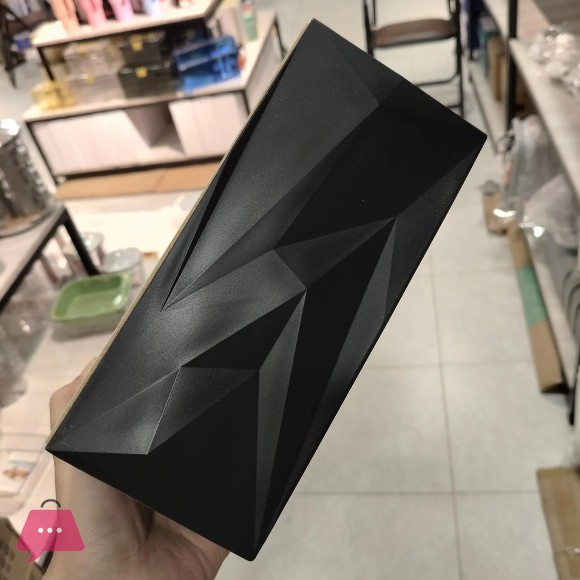 Triangular Design Tissue Box Heavy Wood