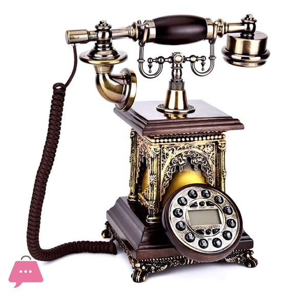 Vintage Telephone Antique Phone Retro Style European Antique Home Desk Decor