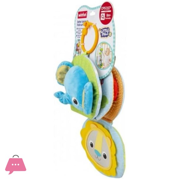 WinFun Fold Out Book Safari Animal Toy - 0247-01