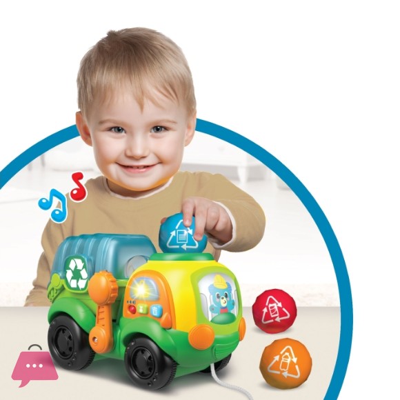 Winfun Go Green Pull-Along Recycle Truck - 250302