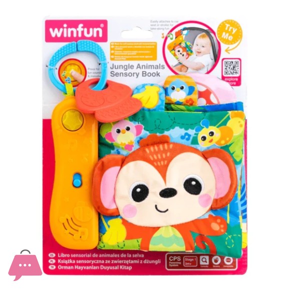 Winfun Jungle Pals Sensory Book - 230102