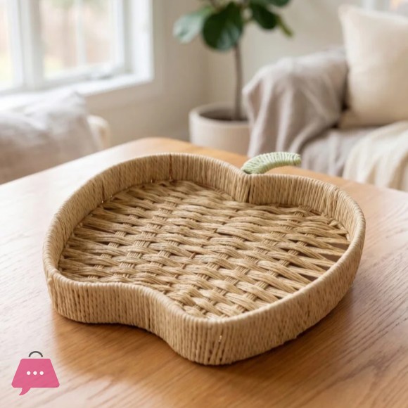 Woven Rattan Serving Tray - 1235-23