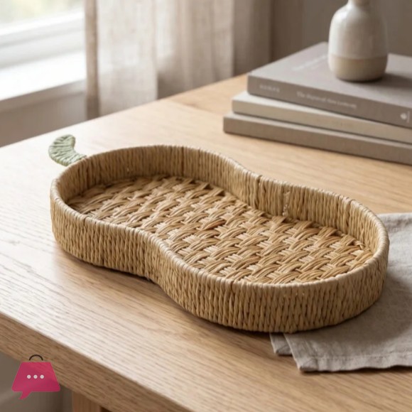Woven Rattan Serving Tray - 1235-24