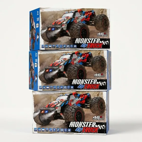 2.4G Wireless Remote Control Off-Road Vehicle, 4WD High Speed Drift RC Car, All Terrain Damping Climbing Truck, Electric Model Toy Children Birthday Gift