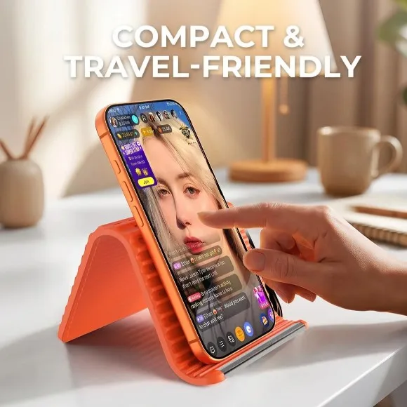 2026 Airplane Phone Holder, Flexible Silicone Portable Phone Stand
