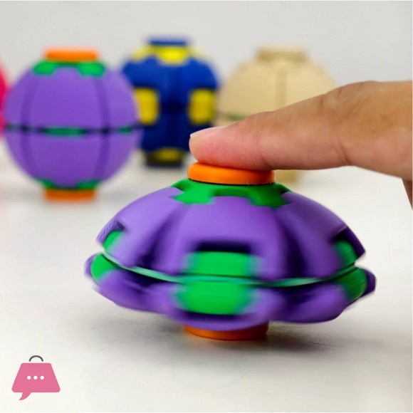 2026 New 3D Gear Press-to-Spin Fidget Ball