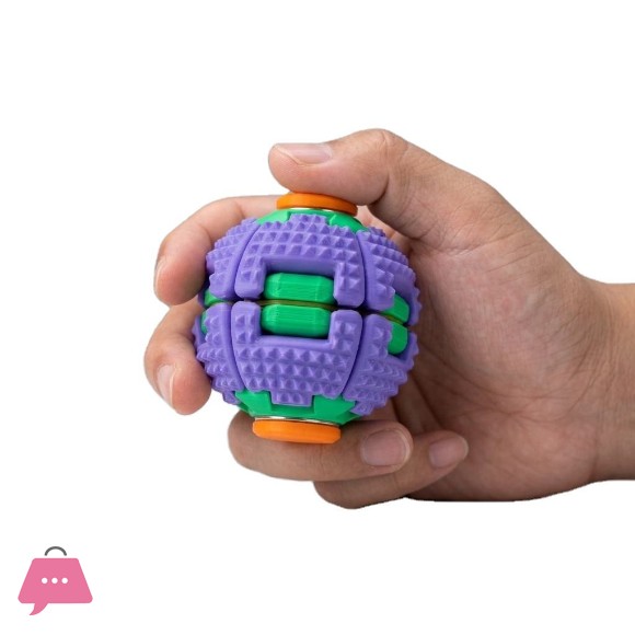 2026 New 3D Gear Press-to-Spin Fidget Ball
