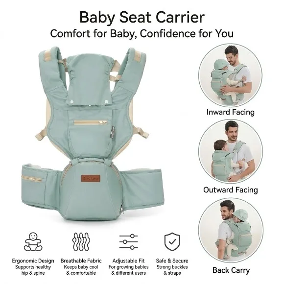 3 in 1 Baby Hip Seat Carrier - HBD-360