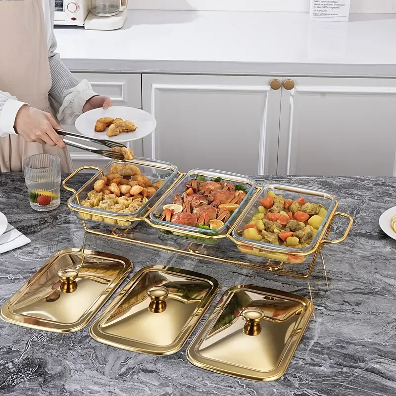 insulated food buffet with multiple compartments   alcohol stove for heating food warming buffet supplies for camping and picnics kitchen tools cooking equipment barbecue tools and accessories intended   for cooking Product details 1