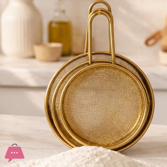 3 Pc Stainer Set-Golden
