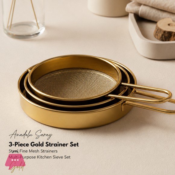 3 Pc Stainer Set-Golden