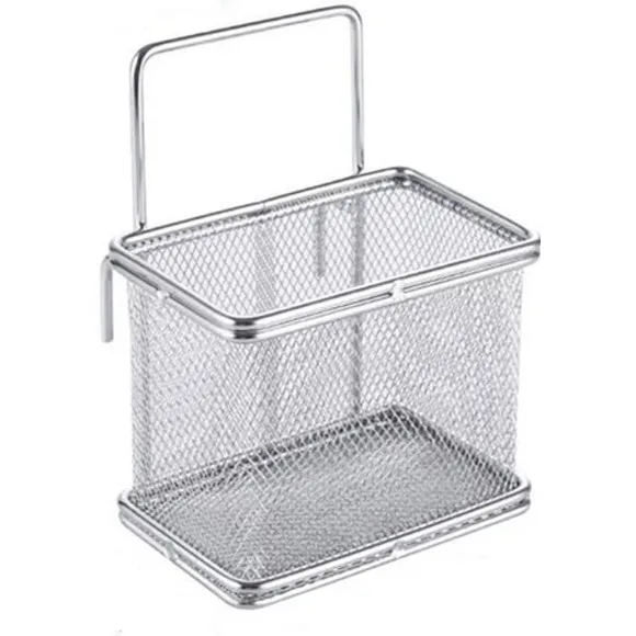 304 Stainless Steel Fry Basket Square Food Colander for Oil Drainage Perfect for Noodles Dumplings & Frying Durable Hot Frying Pan Accessories
