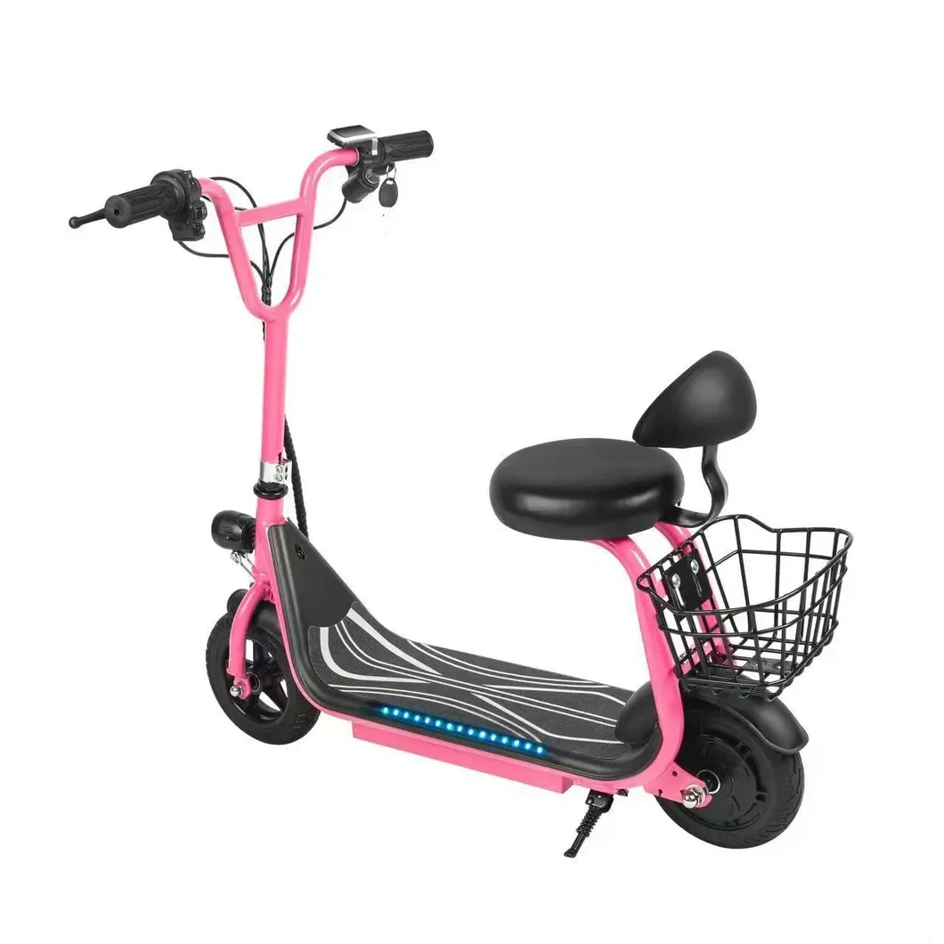 New Small Electric Scooter Launched Equipped with 8-Inch Lithium Battery and Exquisite Basket Suitable for Both Adults and Teenagers