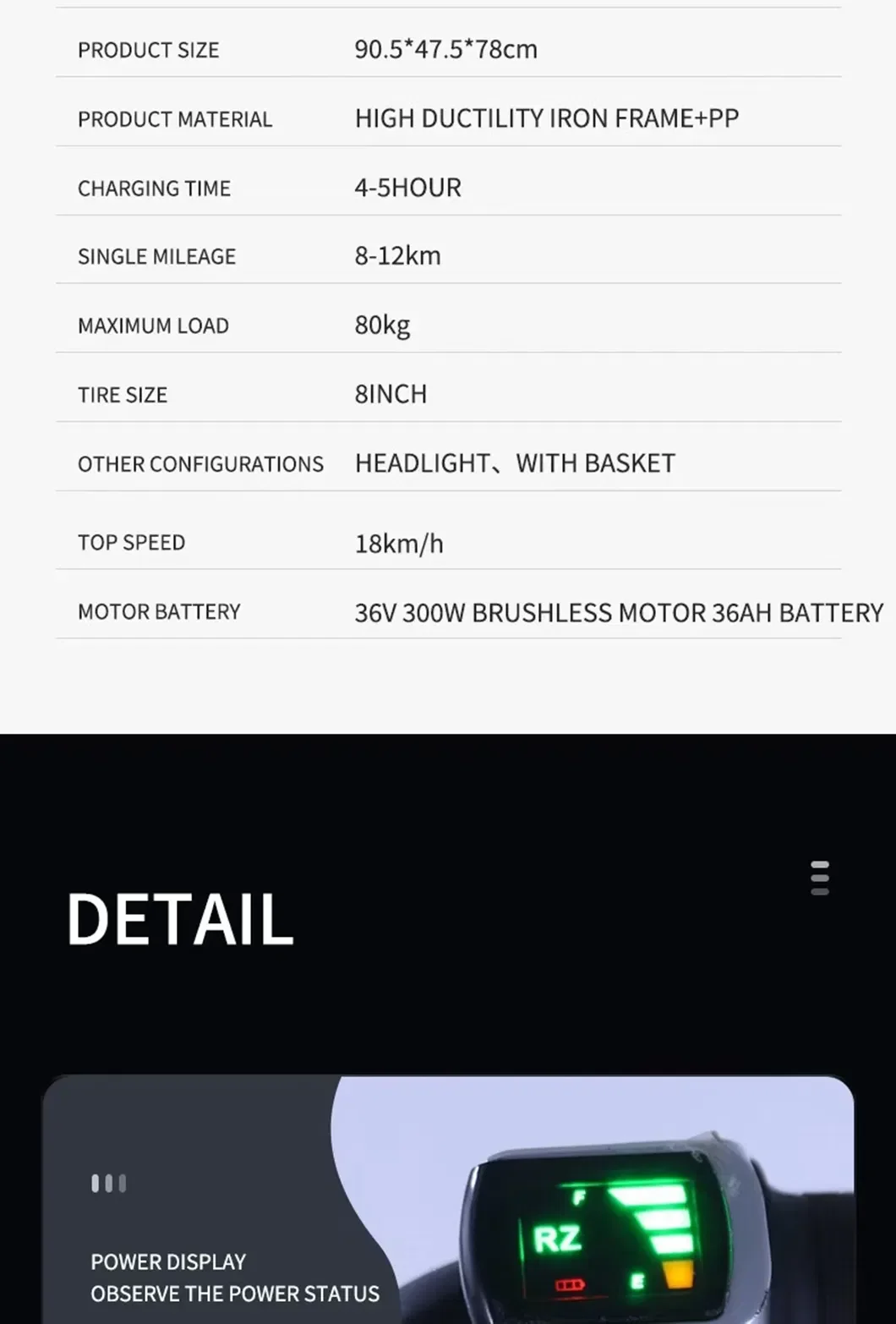New Small Electric Scooter Launched Equipped with 8-Inch Lithium Battery and Exquisite Basket Suitable for Both Adults and Teenagers