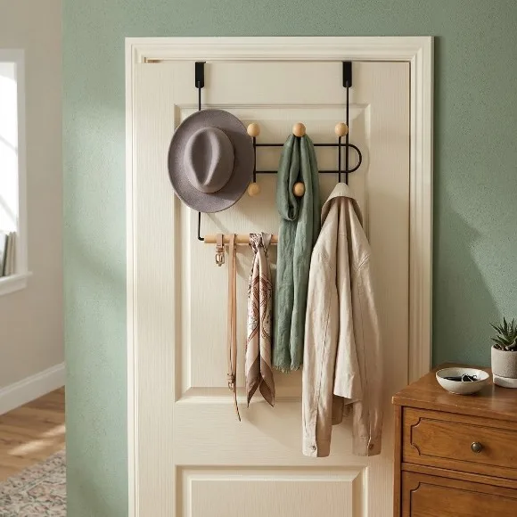 8 Ball Overdoor Hooks With Bar