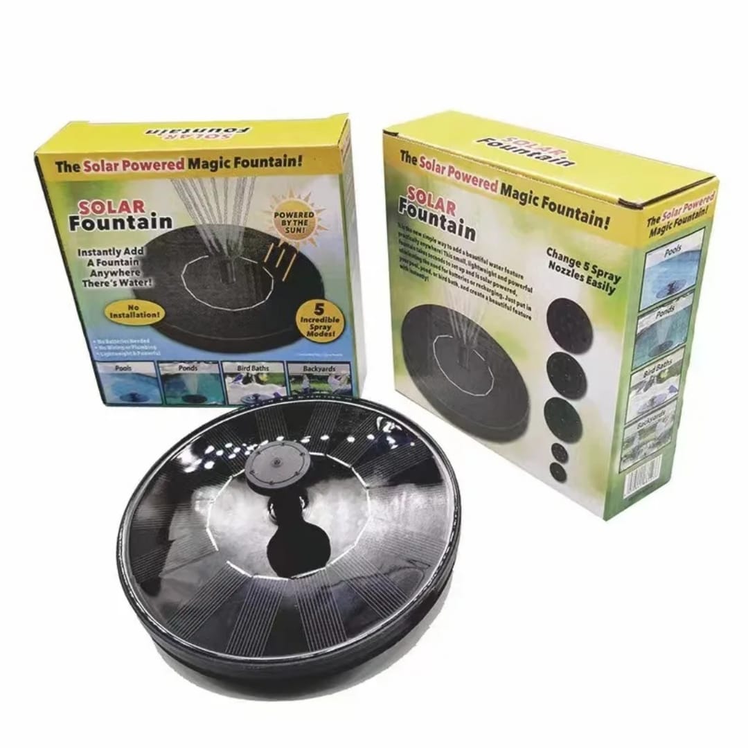 Solar Powered Fountain Pump for Bird Bath Outdoor Floating Water Fountain for Garden