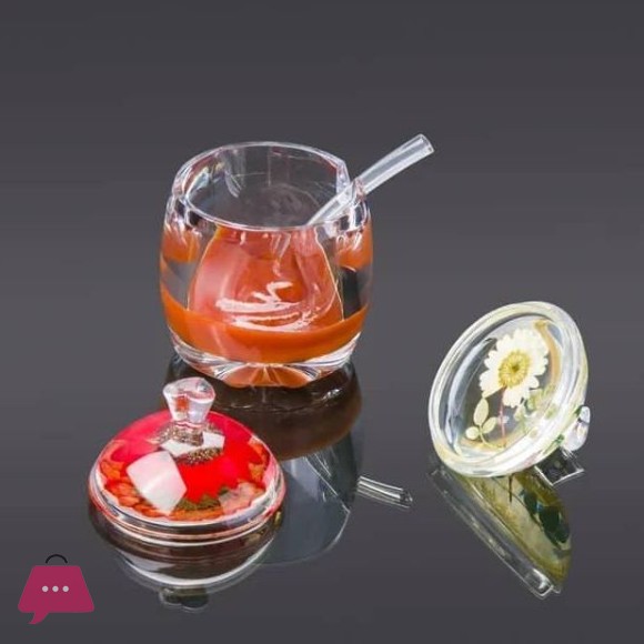 Acrylic Jam Jar with Potpuri Lid